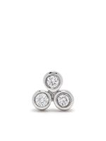 Maria Black boucle d'oreille Triad 18 en or blanc 14ct pavée de diamants - Argent