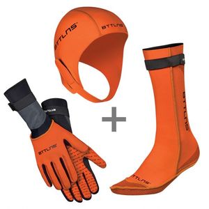 BTTLNS Neopreen accessoires voordeelset oranje