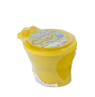 Putty King toilet met neonkleurige putty 10 cm junior geel