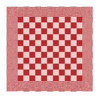 DDDDD keukendoek Barbecue - 50x55cm - Rood geruit - 6 stuks