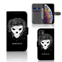 Telefoonhoesje met Naam Apple iPhone 11 Skull Hair