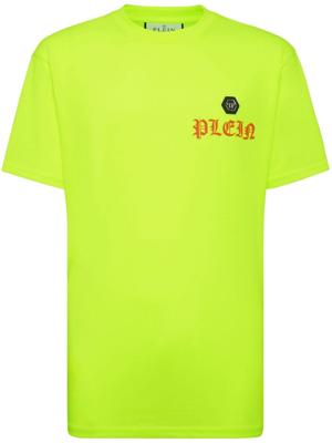 Philipp Plein T-shirt met logoprint en ronde hals - Geel