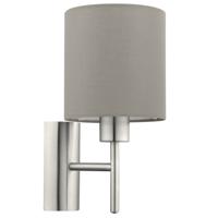 Eglo Wandlamp Pasteri met taupe lampenkap 94925