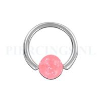 BCR 1.6 mm acryl glitter roze