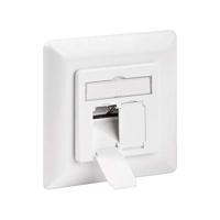 Goobay 68246 CAT 6 inbouwdoos (UP), 2 x RJ45 UAE stopcontact, 1 Gigabit ethernet, databose, netwerkdoos voor inbouw, afgeschermd