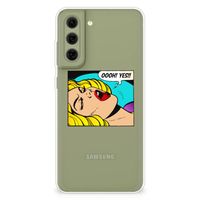 Samsung Galaxy S21FE Silicone Back Cover Popart Oh Yes