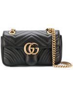 Gucci sac à bandoulière GG Marmont - Noir