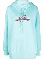 Stella McCartney hoodie à logo imprimé - Bleu