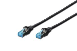 Digitus DK-1532-010/BL RJ45 Netwerkkabel, patchkabel CAT 5e SF/UTP 1.00 m Zwart Verdraaide paren 1 stuk(s)