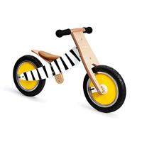 Scratch 276181438 Loopfiets, uniseks, zebra, loopfiets voor kinderen vanaf 2 jaar, in hoogte verstelbaar, meegroeiend, 2-in-1 balansfiets, 52 x 16,5 x 33 cm