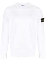 Stone Island sweat à patch Compass - Blanc