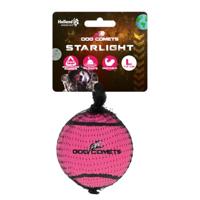 Dog Comets Starlight Tennisbal, diameter 7,5 cm, hondenbal, drijvend hondenspeelgoed, springend hondenspeelgoed, 1 stuks, roze
