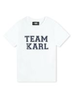 Karl Lagerfeld Kids t-shirt en coton biologique à slogan imprimé - Blanc