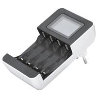 Acculader voor 1 tot 4 NiMh AA of AAA batterijen