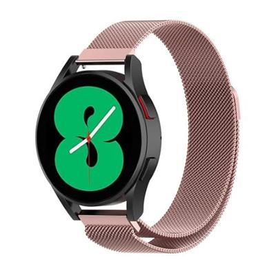 By Qubix - Milanese bandje - Rosé goud - Compatible met Xiaomi Mi Watch/Compatible met Xiaomi Watch 2 / Compatible met Xiaomi Watch S1 / S2 / S3 / S4 - Compatible Xiaomi bandje