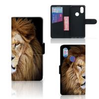 Xiaomi Mi A2 Telefoonhoesje met Pasjes Leeuw
