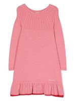 Marni Kids robe à logo brodé - Rose