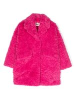 MM6 Maison Margiela Kids manteau en peau de mouton artificielle - Rose