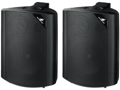 Monacor MKS-64/SW Wandluidspreker 90 W 4 Ω Zwart 1 paar