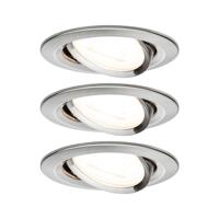 Paulmann 93429 Nova Inbouwlamp Set van 3 stuks LED GU10 19.5 W IJzer (geborsteld) - thumbnail