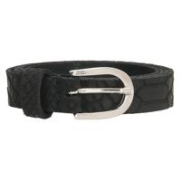 Old West Riem 2 cm Zwart Croco Maat 95
