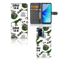 Telefoonhoesje met Pasjes voor OPPO A77 5G | A57 5G Dinosaurus