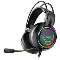 SPIRIT OF GAMER – ELITE-H10 – Zwarte Pro Gamer Audio Koptelefoon - Kunstleer - Flexibele Microfoon - HP 40 mm - USB 2M - 7.1 Virtual Surround Sound – RGB