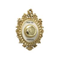 Boltze Muurdecoratie bel - Press for Champagne - goud - bruiloft cadeau - feestaccessoires/decoratie   -