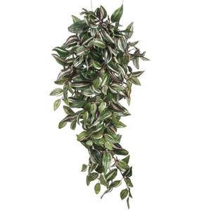 Mica Decorations Kunstplant - tradescantia vaderplant - groen - 80 cm