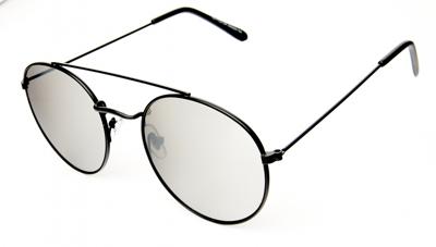 Kost zonnebril unisex zwart/zilver 18 172A Kost zonnebril unisex zwart/zilver 18 172A