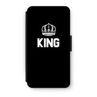 King zwart: iPhone X Flip Hoesje - thumbnail