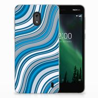 Nokia 2 TPU bumper Waves Blue