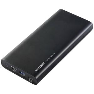 VOLTCRAFT VC PB PD140W Powerbank 22400 mAh Quick Charge 3.0, Power Delivery 3.0 Li-ion Zwart (mat) Statusweergave