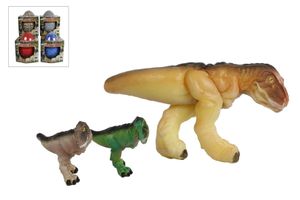 Mega ei 20 cm met groeiende dinosaurus 4ass.