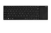 Rapoo 2.4GHz draadloze E2710 ultradun toetsenbord + touchpad - Zwart (Qwerty US lay-out)