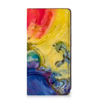 Bookcase Samsung Galaxy A52 Watercolor Dark - thumbnail