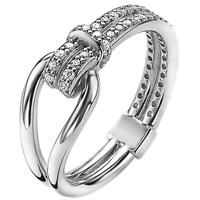 Zinzi by Mart Visser MVR19 Ring Knoop zilver-zirconia Maat 56