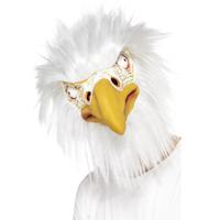 Verkleedmasker - dieren - vogel - adelaar/roofvogel - met haar - volwassenen   - - thumbnail