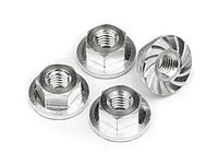 Serrated flange nut m4x10.8mm (4pcs)