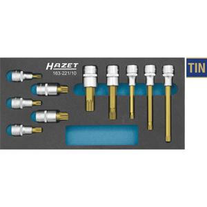 Hazet 163-221/10 Dopsleutel-bitinzetset 1/2 (12.5 mm) 10-delig