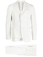 Lardini costume à veste à simple boutonnage - Blanc