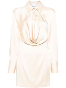 Blumarine robe-chemise satiné courte - Tons neutres