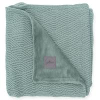 Jollein Deken River Knit 100x150 cm fleece asgroen