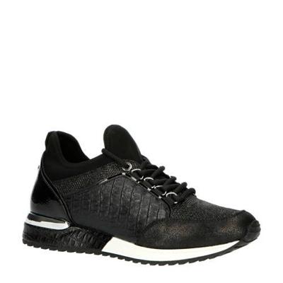 La Strada 1900356 sneakers crocoprint zwart