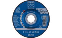 PFERD 62211423 E 115-4,1 SG INOX Afbraamschijf gebogen Diameter 115 mm Boordiameter 22.23 mm RVS 10 stuk(s) - thumbnail