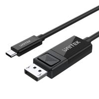 UNITEK V1146A tussenstuk voor kabels USB-C DisplayPort Zwart