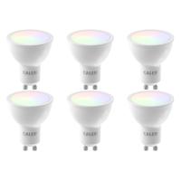 CALEX - LED Spot 6 Pack - Smart Reflectorlamp - GU10 Fitting - 5W - Aanpasbare Kleur CCT - RGB - Wit
