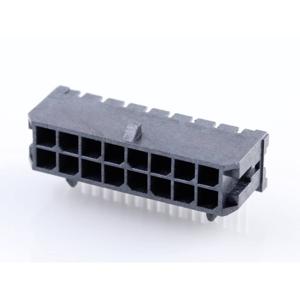 Molex 430451602 Male header, inbouw (standaard) Totaal aantal polen: 16 Rastermaat: 3.00 mm Inhoud: 1 stuk(s) Tray