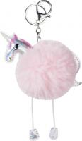 Brunnen sleutelhanger Unicorn Princess 8 cm pluche roze