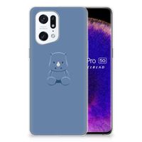 OPPO Find X5 Pro Telefoonhoesje met Naam Baby Rhino